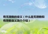 有无理数的定义（什么是无理数和有理数定义简介介绍）