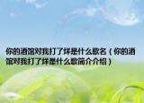 你的酒馆对我打了烊是什么歌名（你的酒馆对我打了烊是什么歌简介介绍）