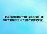 广州嘉裕太阳城有什么好玩的介绍(广州嘉裕太阳城有什么好玩的详细情况如何)