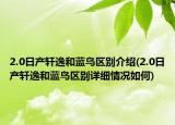 2.0日产轩逸和蓝鸟区别介绍(2.0日产轩逸和蓝鸟区别详细情况如何)