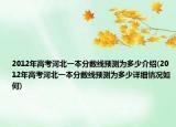 2012年高考河北一本分数线预测为多少介绍(2012年高考河北一本分数线预测为多少详细情况如何)