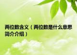 两位数含义（两位数是什么意思简介介绍）