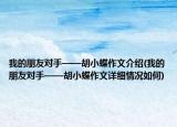 我的朋友对手——胡小蝶作文介绍(我的朋友对手——胡小蝶作文详细情况如何)