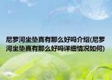 尼罗河坐垫真有那么好吗介绍(尼罗河坐垫真有那么好吗详细情况如何)