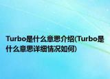 Turbo是什么意思介绍(Turbo是什么意思详细情况如何)
