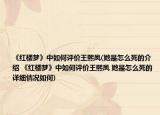 《红楼梦》中如何评价王熙凤(她是怎么死的介绍 《红楼梦》中如何评价王熙凤 她是怎么死的详细情况如何)
