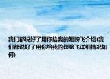 我们都说好了用你给我的翅膀飞介绍(我们都说好了用你给我的翅膀飞详细情况如何)