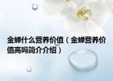 金蝉什么营养价值（金蝉营养价值高吗简介介绍）