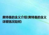 奥特曼的含义介绍(奥特曼的含义详细情况如何)
