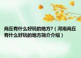 商丘有什么好玩的地方?（河南商丘有什么好玩的地方简介介绍）