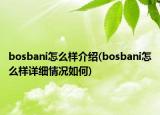 bosbani怎么样介绍(bosbani怎么样详细情况如何)