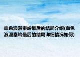血色浪漫秦岭最后的结局介绍(血色浪漫秦岭最后的结局详细情况如何)