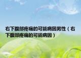 右下腹部疼痛的可能病因男性（右下腹部疼痛的可能病因）