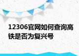 12306官网如何查询高铁是否为复兴号