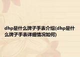 dhp是什么牌子手表介绍(dhp是什么牌子手表详细情况如何)