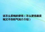 该怎么委婉的要钱（怎么要钱最委婉又不伤和气简介介绍）