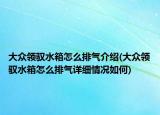 大众领驭水箱怎么排气介绍(大众领驭水箱怎么排气详细情况如何)