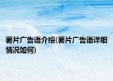 薯片广告语介绍(薯片广告语详细情况如何)