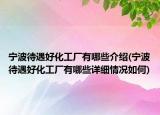 宁波待遇好化工厂有哪些介绍(宁波待遇好化工厂有哪些详细情况如何)