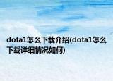 dota1怎么下载介绍(dota1怎么下载详细情况如何)