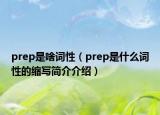 prep是啥词性（prep是什么词性的缩写简介介绍）