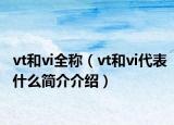 vt和vi全称（vt和vi代表什么简介介绍）