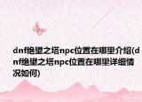 dnf绝望之塔npc位置在哪里介绍(dnf绝望之塔npc位置在哪里详细情况如何)