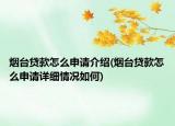 烟台贷款怎么申请介绍(烟台贷款怎么申请详细情况如何)