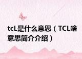 tcL是什么意思（TCL啥意思简介介绍）
