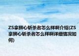 ZS拿狮心斩杀者怎么样啊介绍(ZS拿狮心斩杀者怎么样啊详细情况如何)