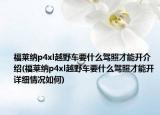 福莱纳p4xl越野车要什么驾照才能开介绍(福莱纳p4xl越野车要什么驾照才能开详细情况如何)