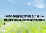 dellD630支持蓝牙功能么介绍(dellD630支持蓝牙功能么详细情况如何)