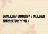 喷香水喷在哪里最好（香水喷哪里比较好简介介绍）