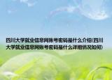 四川大学就业信息网账号密码是什么介绍(四川大学就业信息网账号密码是什么详细情况如何)