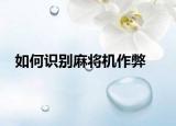 如何识别麻将机作弊