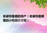 老婆饼是哪的特产（老婆饼是哪里的小吃简介介绍）