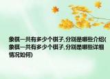 象棋一共有多少个棋子,分别是哪些介绍(象棋一共有多少个棋子,分别是哪些详细情况如何)