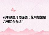 花呗额度几号提额（花呗提额是几号简介介绍）