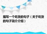 描写一个吃货的句子（关于吃货的句子简介介绍）