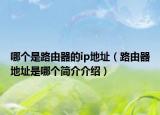 哪个是路由器的ip地址（路由器地址是哪个简介介绍）