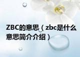 ZBC的意思（zbc是什么意思简介介绍）