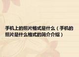 手机上的照片格式是什么（手机的照片是什么格式的简介介绍）