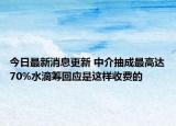 今日最新消息更新 中介抽成最高达70%水滴筹回应是这样收费的