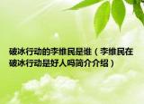 破冰行动的李维民是谁（李维民在破冰行动是好人吗简介介绍）