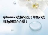 iphonexs支持5g么（苹果xs支持5g吗简介介绍）