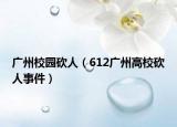 广州校园砍人（612广州高校砍人事件）