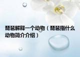 琵琶解释一个动物（琵琶指什么动物简介介绍）
