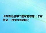 卡布奇诺是哪个国家的咖啡（卡布奇诺 一种意大利咖啡）