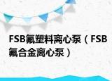 FSB氟塑料离心泵（FSB氟合金离心泵）