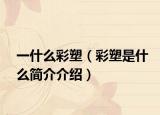 一什么彩塑（彩塑是什么简介介绍）